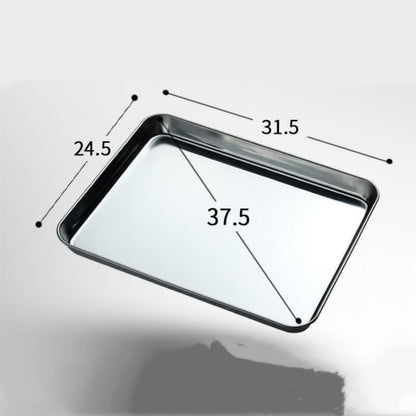 Dampfbackform aus Edelstahl mit rechteckiger, verdickter, flacher Backform