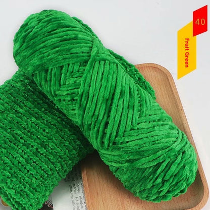 Chenille Gold Velvet Thick Knitting Wool Yarn Ball Scarf Sweater Doll Woven Material Kit