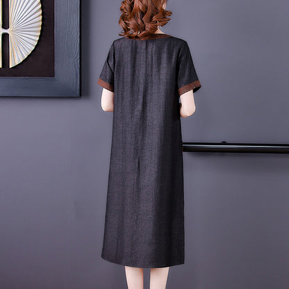 High-end Silk Fragrant Cloud Yarn Summer Dress