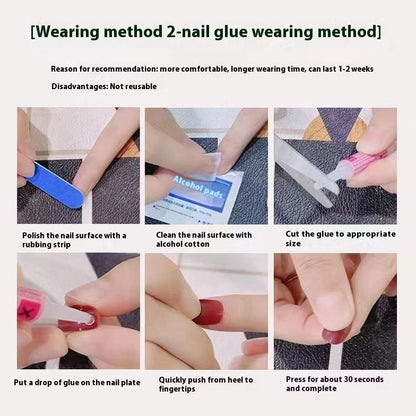 Handgefertigte Nagelverstärkung für den Sommer