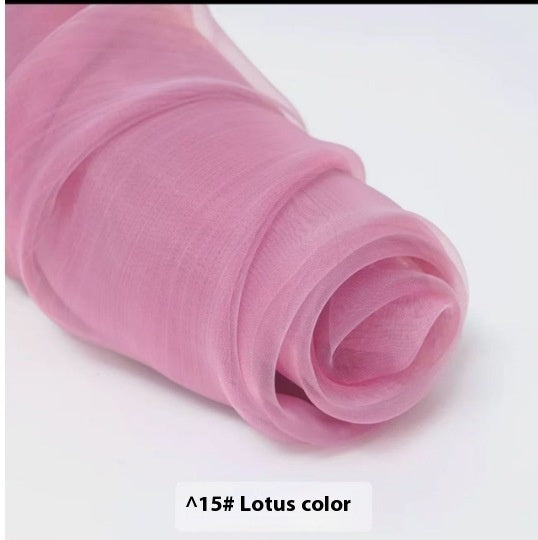 Fine-meshed Organza Fabric Yarn Sheer Yarn Wedding Dress