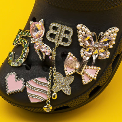 Metal Hole Shoes Accessories Buckle High Sense