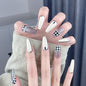 Nail Beauty New Hand-painted Fake Nail Tip Tulip Patch