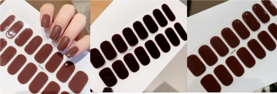 Wasserdichte und langlebige halbgehärtete UV-Nagelsticker der zweiten Generation