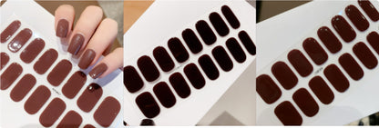 Wasserdichte und langlebige halbgehärtete UV-Nagelsticker der zweiten Generation