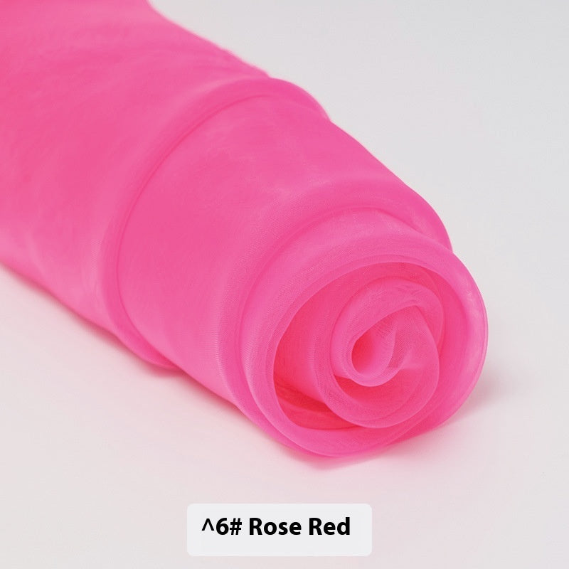 Fine-meshed Organza Fabric Yarn Sheer Yarn Wedding Dress