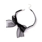 Bowknot Cute Black Net Yarn Necklace Jewelry