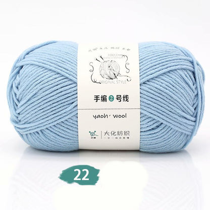 Medium Thick Hand-knitted Woolen Yarn Scarf Hat Coat Stick Needle DIY6 Strands