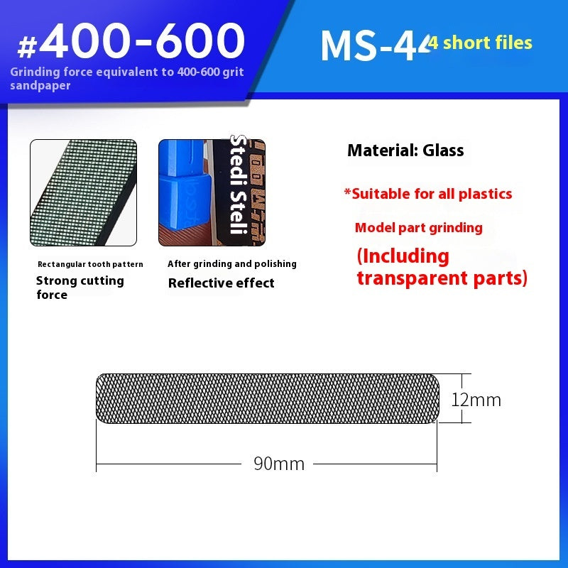 Spiegelglasfeile Polierwerkzeug Wasch- und Polierset