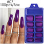 Blue Box Full Paste Wear Long Ballet Nail Plate