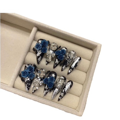 Heavy Industry Dark Series Camellia Lace European And American Style Handmade Wear Armor