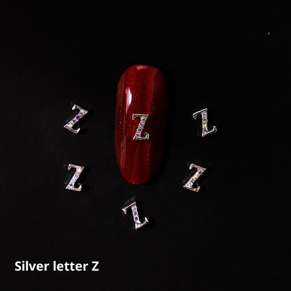 26 Buchstaben Legierung Nagelornament Nagelkristall