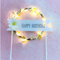 Creative Birthday Cake Round Garland Light Inserts