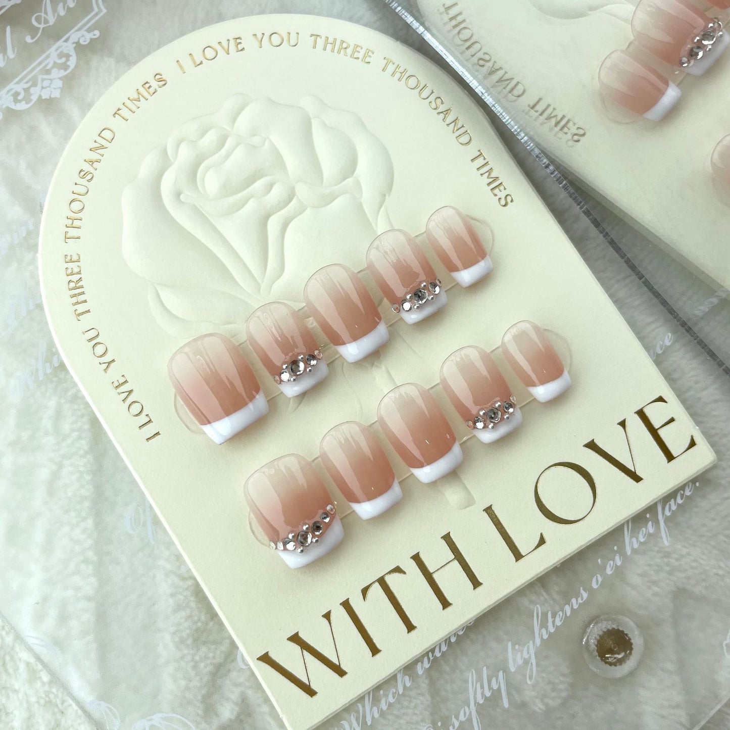 Handgefertigte künstliche Fingernägel, abnehmbare Nagelflicken