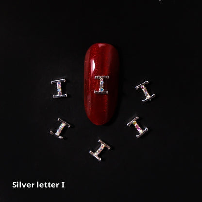 26 Buchstaben Legierung Nagelornament Nagelkristall