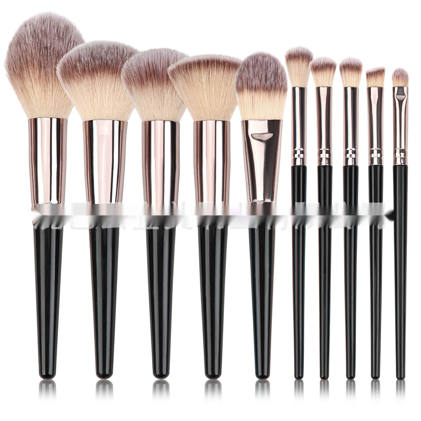 Black Makeup Brush Suit Foundation Eyeshadow Highlight