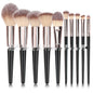 Black Makeup Brush Suit Foundation Eyeshadow Highlight