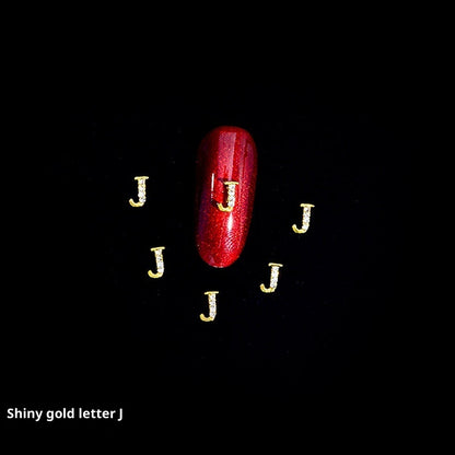 26 Buchstaben Legierung Nagelornament Nagelkristall