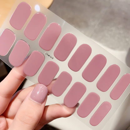 Wasserdichte und langlebige halbgehärtete UV-Nagelsticker der zweiten Generation