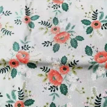 Cotton Twill Printed Cloth DIY Handmade Patchwork Floral Cloth Cotton Bedding Fabric