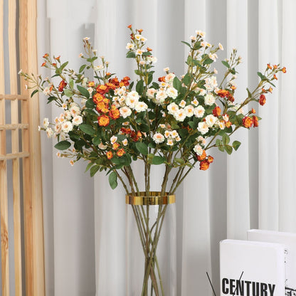 Künstliche Blumen im europäischen Stil, mehrköpfige kleine Rosenornamente