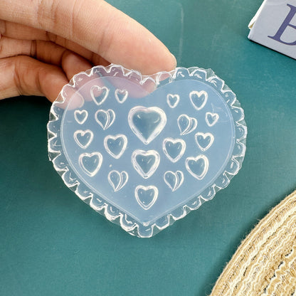 Silikon-Manikürform mit Blumenmotiv (nicht weißlich)