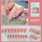 Nail Beauty New Hand-painted Fake Nail Tip Tulip Patch