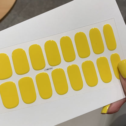 Wasserdichte und langlebige halbgehärtete UV-Nagelsticker der zweiten Generation