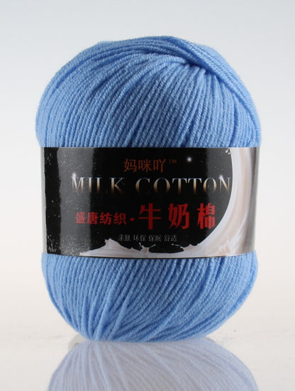 3-Strand Milk Cotton Wool DIY Doll Sweater Scarf Hat Cotton Yarn