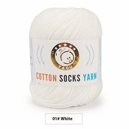 3-strand Combed Cotton Wool DIY Handmade Doll Toys For Babies And Children Yarn 50g