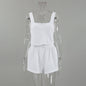 Yarn Cotton Pajamas Comfortable Vest Shorts Set
