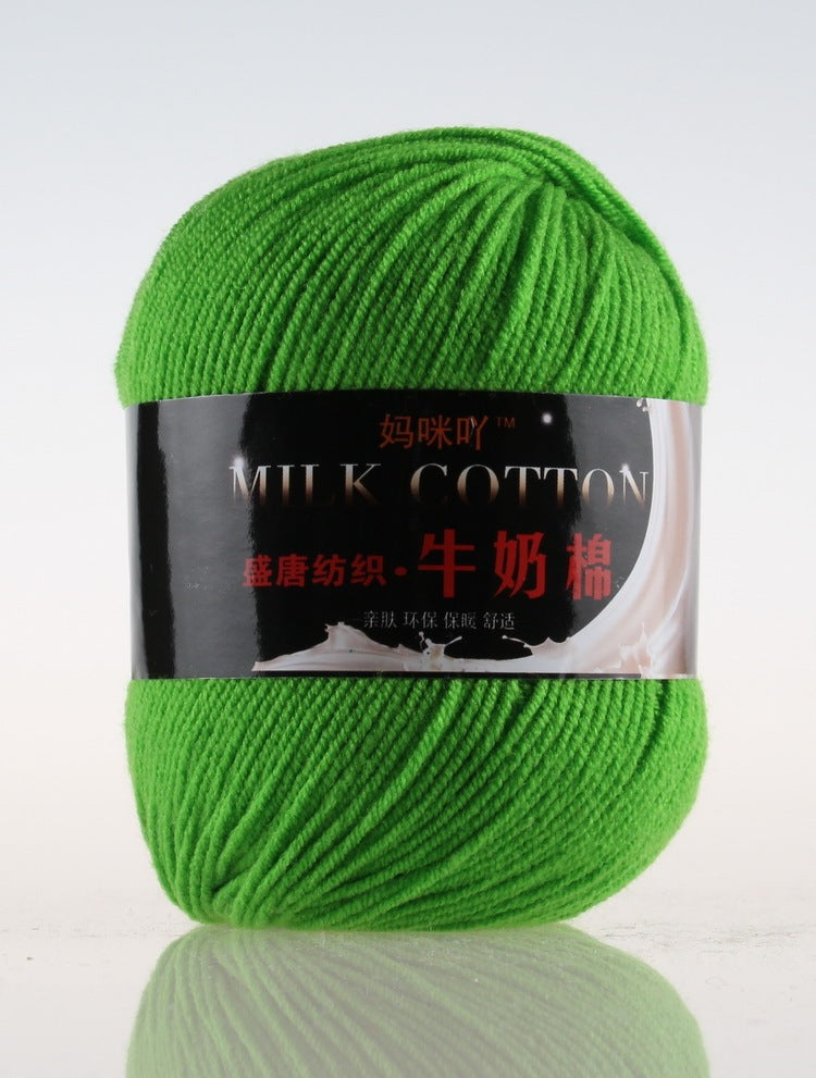 3-Strand Milk Cotton Wool DIY Doll Sweater Scarf Hat Cotton Yarn