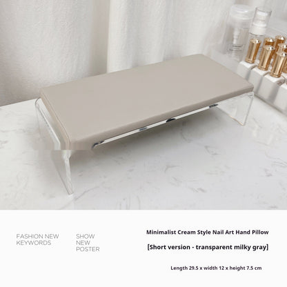 Handkissen aus cremefarbenem Acryl, cremeweiße Handgelenkschiene für große und kleine Handgelenke