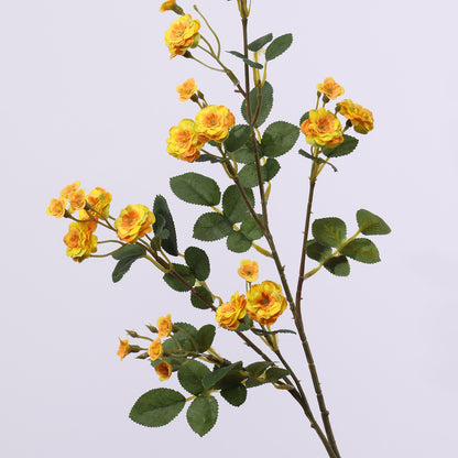 Künstliche Blumen im europäischen Stil, mehrköpfige kleine Rosenornamente