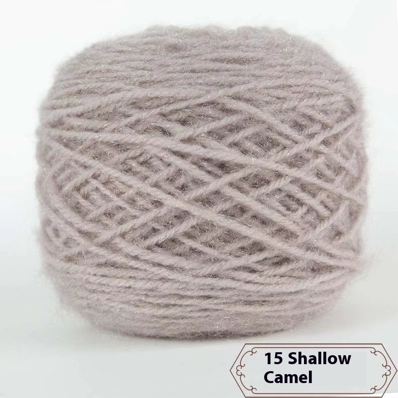 3 Two Groups Of Squirrel-velvet Yarn Hand-knitted Medium Thickness Hat Scarf Coat Waistcoat Cushion Plush Wool 150g