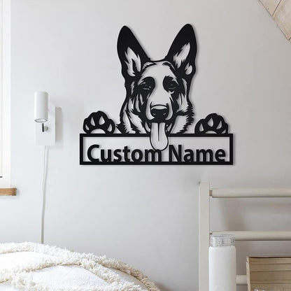 Collie Iron Art Silhouette Wandanhänger