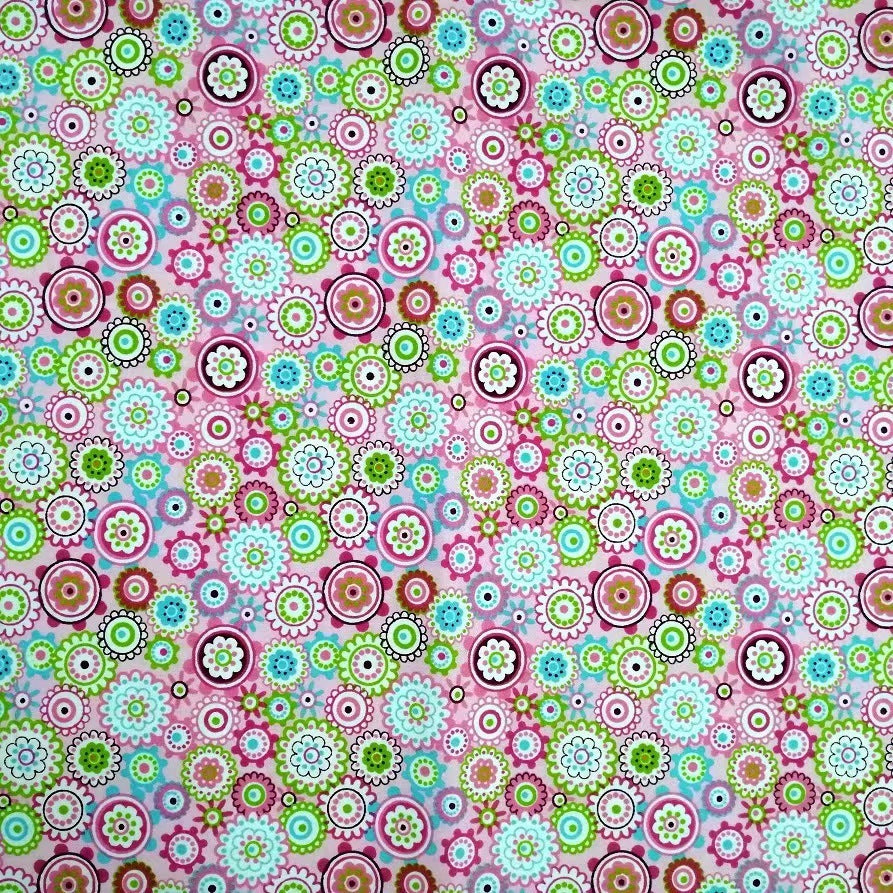 Cotton Twill Printed Cloth DIY Handmade Patchwork Floral Cloth Cotton Bedding Fabric