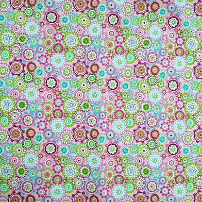 Cotton Twill Printed Cloth DIY Handmade Patchwork Floral Cloth Cotton Bedding Fabric