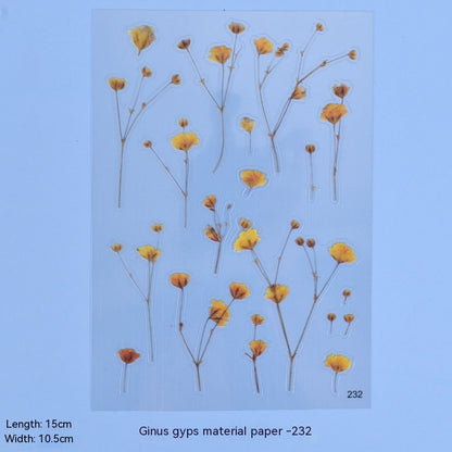 Mehr als nur Kristallkleber-Blumen-Materialaufkleber