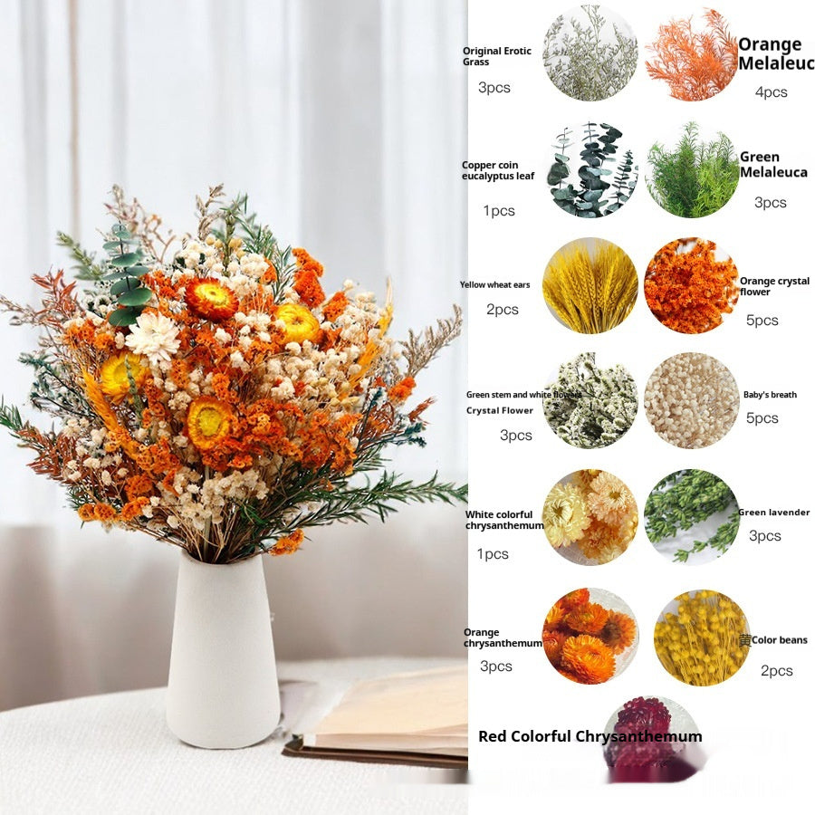 Home Decoration Wedding Ceremony Layout Arrangement Ornaments Dried Flowers Bouquet