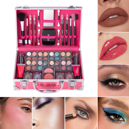 Natürliches, langanhaltendes Lippenstift- und Lidschatten-Multifunktions-Make-up-Set