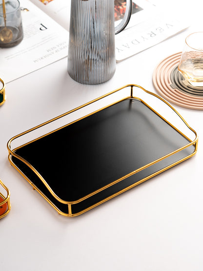 Rechteckiges Teetablett für den Haushalt, Ablage für Wassertassen