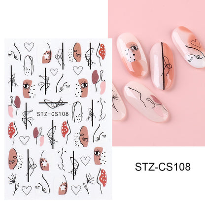 Fruit Graffiti Flame 3D Adhesive Simulation Sticker