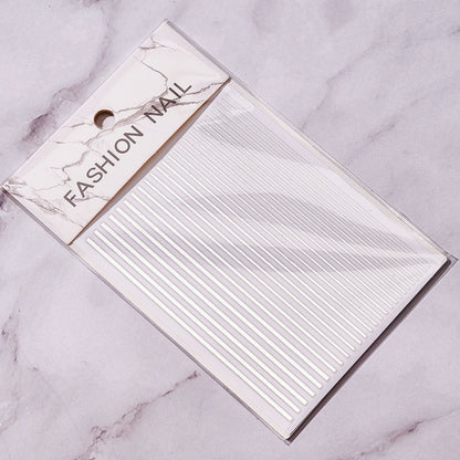 Stickers Bright Line Back Glue Nail Paste Decorative Multi-color Nail Patches