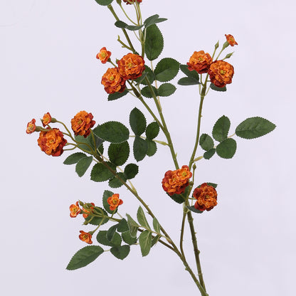 Künstliche Blumen im europäischen Stil, mehrköpfige kleine Rosenornamente