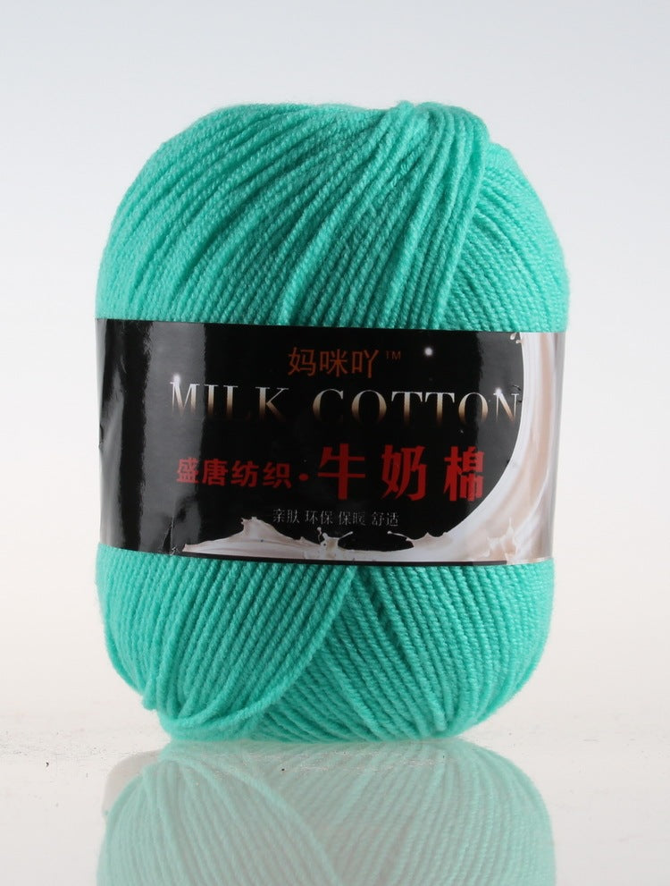 3-Strand Milk Cotton Wool DIY Doll Sweater Scarf Hat Cotton Yarn