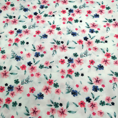 Cotton Twill Printed Cloth DIY Handmade Patchwork Floral Cloth Cotton Bedding Fabric
