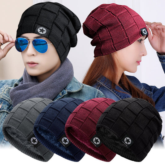 Wintermütze für Herren aus dickem Wollgarn