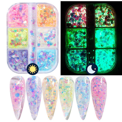 Reflective And Translucent Edelweiss Powder Nail Sequins