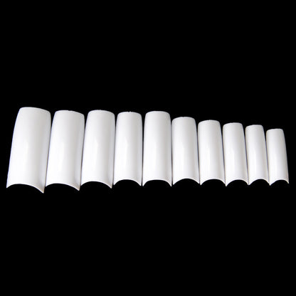 Naturfarbene Vollpaste, halbe Stifte, 500 Stück pro Packung, French Nails